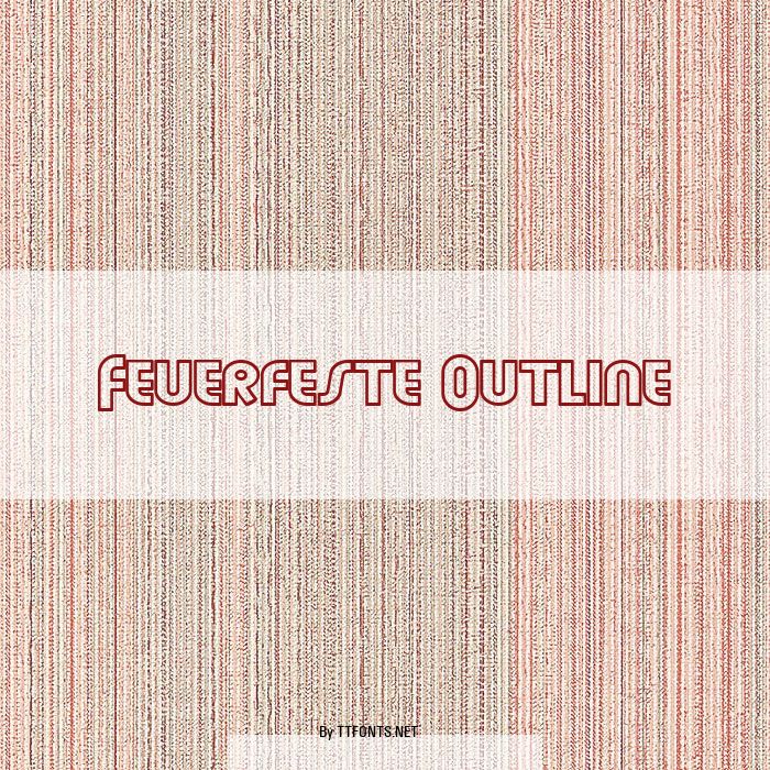 Feuerfeste Outline example